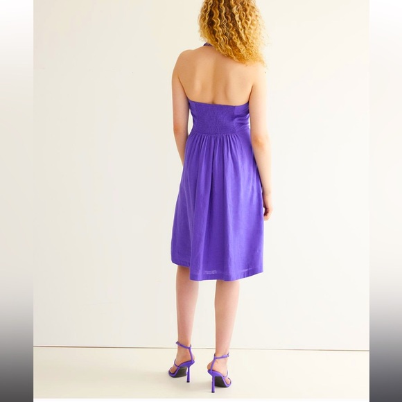 Linen Halter Dress - Picture 2 of 7
